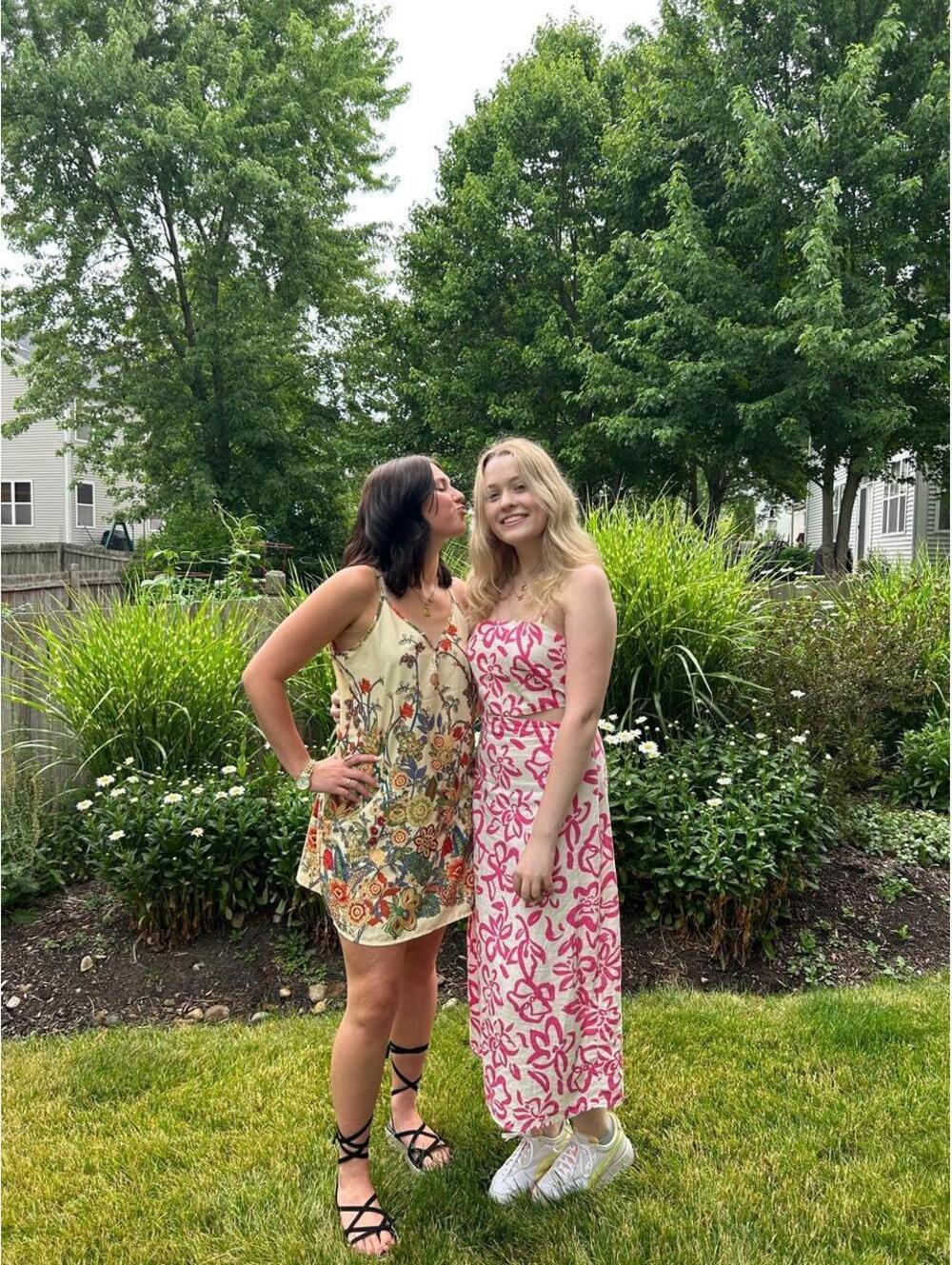 Mango Women's Multi and Pink Dress